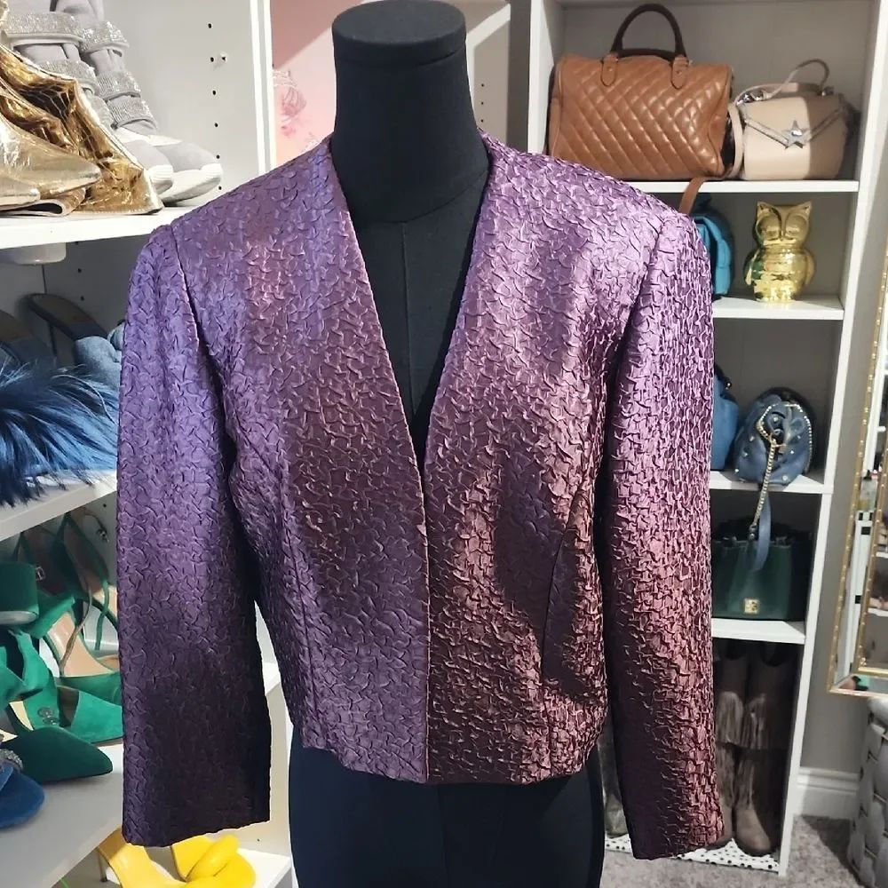 Patra Textured Purple Blazer